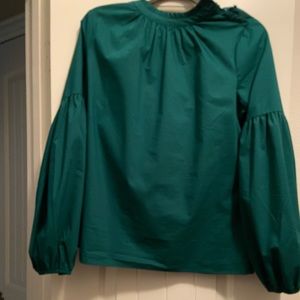 Teal wide arm dress shirt